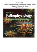TEST BANK Porth's Pathophysiology: Concepts of Altered Health States (11TH) By Norris Chapter 1-52 NEWEST VERSION STUVIA
