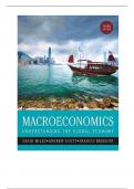 Test Bank for Macroeconomics: Understanding the Global Economy 3rd Edition by David Miles, Andrew Scott, Francis Breedon| Chapter 1 - 21 Complete