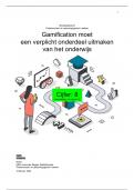Moduleopdracht Professioneel en oplossingsgericht werken - Gamification in het Onderwijs - cijfer 8