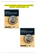 A History of Psychology A Global Perspective 2nd Edition  by Shiraev - Test Bank (Chapter 1 - 13)