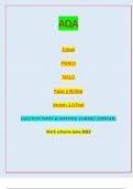 AQA A-level FRENCH 7652/2 Paper 2 Writing Version: 1.0 Final IB/M/Jun23/E5 7652/2QUESTION PAPER & MARKING SCHEME/ [MERGED] Marl( scheme June 2023