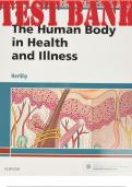 TEST BANK for The Human Body in Health and Illness 6th Edition by Barbara Herlihy. ISBN-13 978-0323498449. (Complete 27 Chapters)