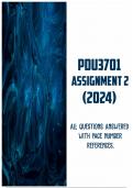 PDU3701 Assignment 2 2024 with References