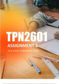TPN2601 Assignment 2 Semester 1  2024