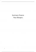 Foundations of Finance class summary