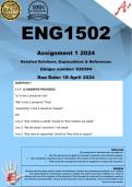 ENG1502 Assignment 1 (COMPLETE ANSWERS) 2024 (638394) - DUE 18 April 2024 