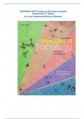 TESTBANK FOR Principles of Sociology Canadian  Perspectives 4 th Edition by Lorne Tepperman&Patrizia Albanese