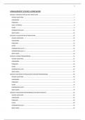 Extensive Summary All Chapters Management Science