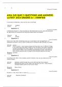 AVIA 245 QUIZ 3 QUESTIONS AND ANSWERS  LATEST 2024 GRADED A+ |VERIFIED