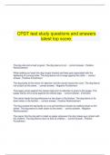 CPDT test study questions and answers latest top score.