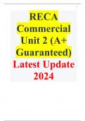 RECA Commercial Unit 2 (A+ Guaranteed) Latest Update 2024