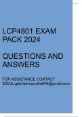 LCP4801 Exam pack 2024(Questions and answers)