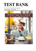 Test Bank for Psychology 13th Edition David G. Myers Nathan C. Dewall All chapters  ISBN:9781319132101| Complete Guide A+