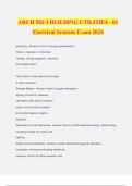 ARCH 502-3 BUILDING UTILITIES - 01 Electrical Systems Exam 2024