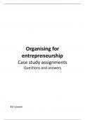 Organising for entrepreneurship - Case studies: questions and answers
