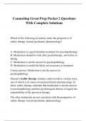  Counseling Great Prep Pocket 2 Questions With Complete Solutions