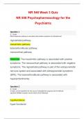 NR546 | NR 546 Week 3 | Psychopharmacology for the Psychiatric | Answered and Graded A+ 