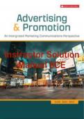 Instructor Solution Manual For Advertising & Promotion 8CE Michael Guolla, George E. Belch, Michael A. Belch Chapter 1-19. ISBN: 1264655800 · ISBN: 9781264655809