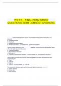       W.I.T.S. - FINAL EXAM STUDY QUESTIONS WITH CORRECT ANSWERS.