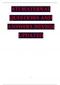 ATI MATERNAL QUESTIONS AND ANSWERS.pdf ATI MATERNAL QUESTIONS AND ANSWERS.pdf
