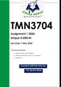 TMN3704 Assignment 1 (QUALITY ANSWERS) 2024 (200141)