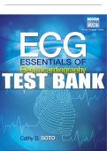 Test Bank For ECG: Essentials of Electrocardiography - 1st - 2017 All Chapters - 9781285180984