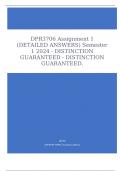 DPR3706 Assignment 1 (DETAILED ANSWERS) Semester 1 2024 - DISTINCTION GUARANTEED 
