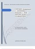 CMY2603 Assignment 1 (ANSWERS) Semester 1 2024 - DISTINCTION GUARANTEED..