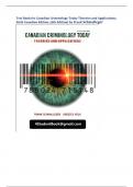 Test Bank for Canadian Criminology Today Theories and Applications,  Sixth Canadian Edition, (6th Edition) by Frank Schmallege