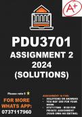 PDU3701 Assignment 2 2024 (solutions)
