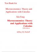 Test Bank For Microeconomics Theory and Applications with Calculus 5th Edition By Jeffrey Perloff (All Chapters, 100% Original Verified, A+ Grade) 