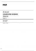 aqa A-level COMPUTER SCIENCE Paper 2 (7517/2) Mark Scheme  June2023