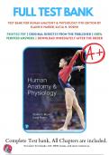 Test Bank For Human Anatomy and Physiology 11th Edition Marieb, 9780134580999, All Chapters with Answers and Rationals