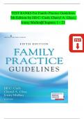 Family Practice Guidelines 5th Edition TEST BANK by Jill C. Cash; Cheryl A. Glass, All Chapters 1 - 23, Complete Verified Latest Version