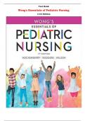Test Bank for Wong's Essentials of Pediatric Nursing 11th Edition by Marilyn J. Hockenberry, Rodgers, David Wilson  |All Chapters,  Year-2024|