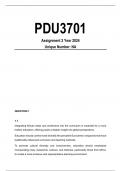 PDU3701 Assignment 2 Solutions Year 2024