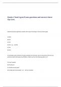 Qualys Cloud Agent Exam questions and answers latest top score.