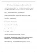 ATI Nutrition and Physiology Interaction Exam Study Guide 2024