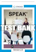 Test Bank For SPEAK - 4th - 2018 All Chapters - 9781337407038