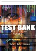 Test Bank For Psychology Applied to Modern Life: Adjustment in the 21st Century - 12th - 2018 All Chapters - 9781305968479