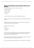 Biology 1M03 Midterm1 Exam Questions With Correct Answers 