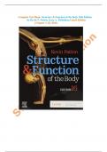 Complete Test Bank: Structure & Function of the Body 16th Edition                           by Kevin T. Patton, Gary A. Thibodeau Latest Edition | Chapter 1-22| (2024)