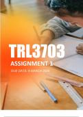 TRL3703 ASSIGNMENT 1 2024