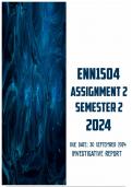 ENN1504 Semester 2 Assignment 2 2024