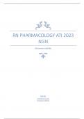 RN Pharmacology ATI 2023 NGN