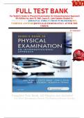     FULL TEST BANK  For Seidel's Guide to Physical Examination An Interprofessional Approach 9th Edition by Jane W. Ball, Joyce E. Latet Update Graded A+      