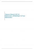   Pearson Edexcel GCE A2 Mathematics  Paper 02 Pure Mathematics MARK SCHEME 2023 ( 9MA0)