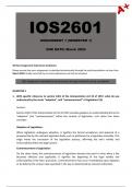 IOS2601 Assignment 1 (Answers) Semester 1 - Due: March 2024
