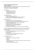 Lecture notes Adolescent Development UU exam 1 (200500046)