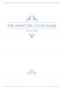 Fire Inspector 1 Study Guide 